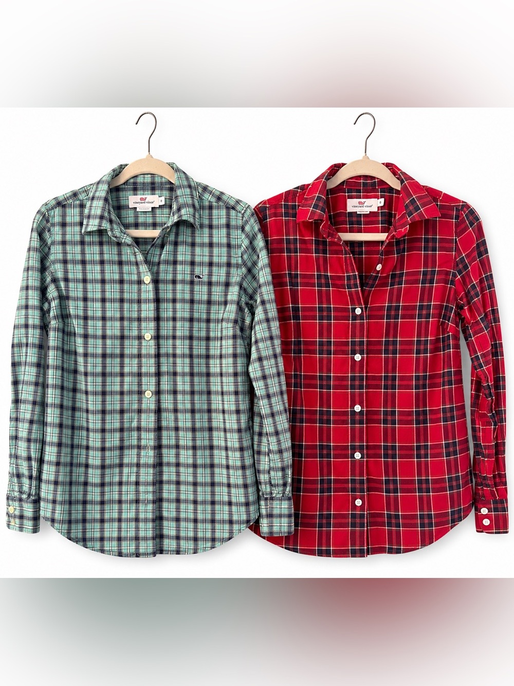 BUNDLE: Vineyard Vines Plaid Button Down Shirt Bundle – Size 6